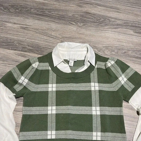 Rachel Zoe sweater blouse combo - Picture 2 of 4